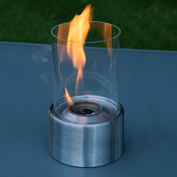 AVA (Stainless Steel) - Portable Bio Ethanol Burner Indoor/Outdoor Fireplace